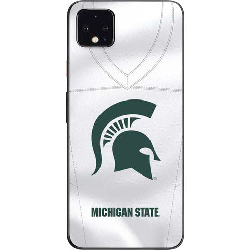 Michigan State University White Jersey Google Pixel 4 XL Skin
